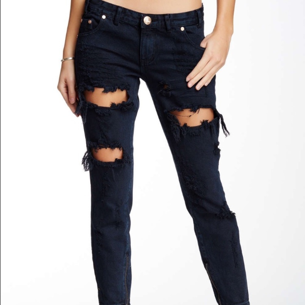 One Teaspoon Destroyed Jeans - Picture 2 of 3